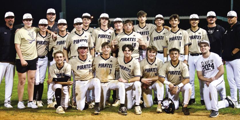 After clinching second place in district, the Vidor Pirates playoff is set. Coach Jeremy Gray says Vidor will host a one game playoff vs Hardin Jefferson in Vidor on Thursday, May 2 at 7:00 p.m.